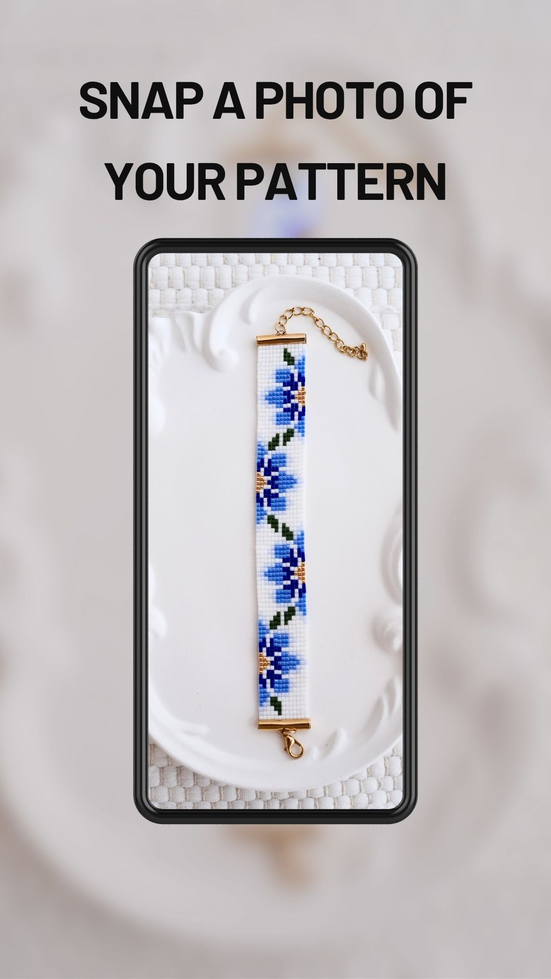 Step 1 – take a photo of your pattern